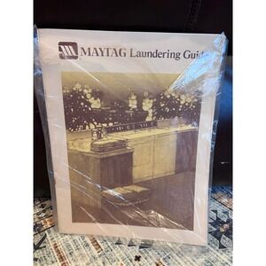 Vintage Maytag Laundering Guide W Maytag Dryer Installation Instructions‎ MCM